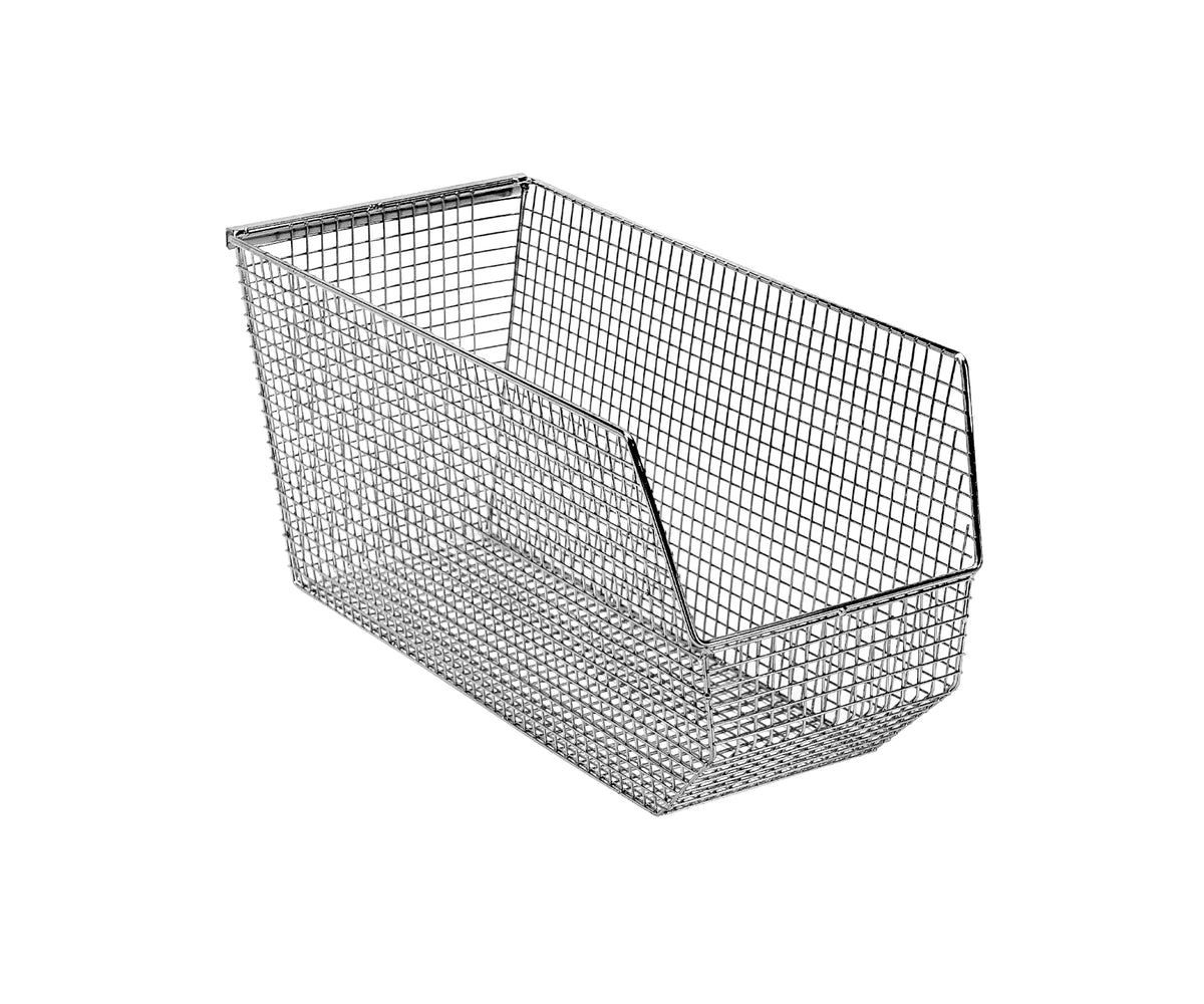 QUANTUM STORAGE SYSTEMS 18" L x 9" W x 9" H / Chrome / Chrome Carbon Steel Shelf Baskets