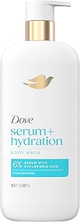 Dove Serum+ Hydration Body Wash Hyaluronic Acid 6% Hydration Serum, 18.5 oz