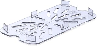 Carlisle FoodService Products Plastic Drain Shelf for 1/4 Size Food Pan Clear