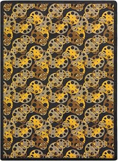 Joy Carpets Any Day Matinee Reeling Theater Area Rug, Brown