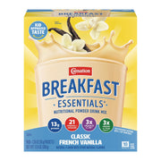 Carnation Breakfast Essentials Classic French Vanilla / Total 12.6 oz (10 packets of 1.26 oz each) / 6 Chocolate Drink Mixes