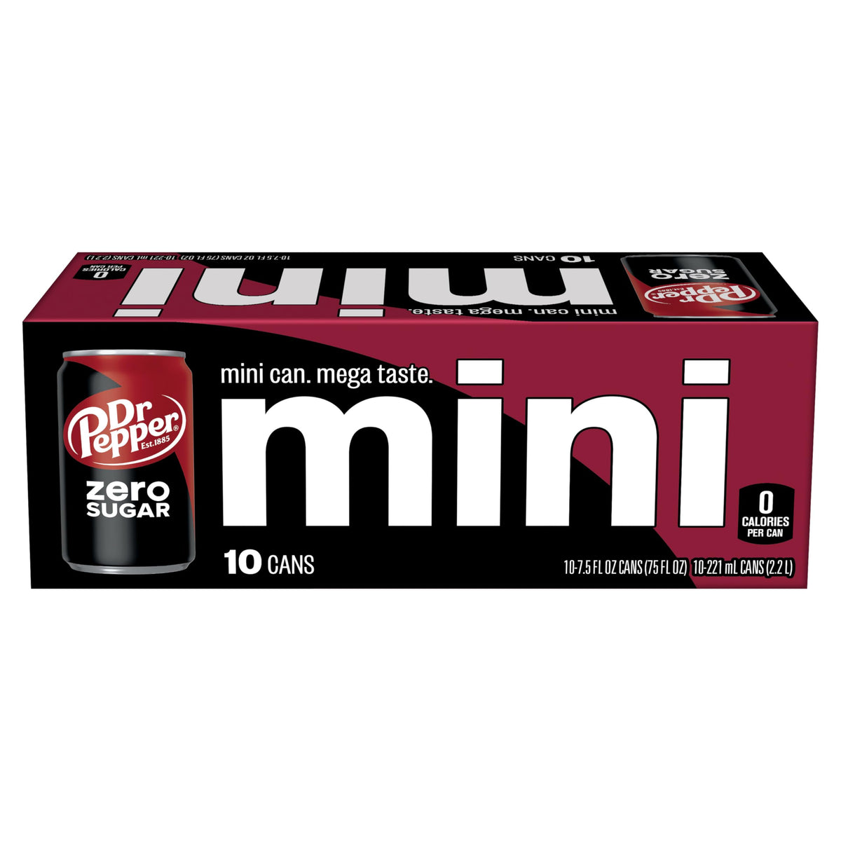 Dr Pepper 7.5 Fl Oz (Pack of 10) / Rich Brown / 1 Soft Drinks