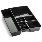OIC, Achieva 30% Post Consumer Plastic Recycled Deep Drawer Tray, 15-1/8 X 11-1/2 X 2-1/4 in, Black by Officemate – 15.1" x 11.5" x 2.3", Plastic, Black, Model 26241