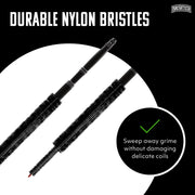 Brushtech Refrigerator Coil Cleaning Brush - Black – 1.5" H x 15.25" L x 1.5" W, Plastic, One Color, Model B47C