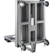NTEP Mobile Bench Scale with Backrail and LED Display by Global Industrial – Steel Frame/Stainless Steel Pan, Silver, Model OP-915BW-2432-1000 LED-PL