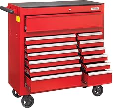 Global Industrial 42-3/8" x 18" x 38-5/8" 13 Drawer Red Roller Tool Cabinet
