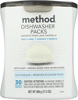 Method Free & Clear Dishwasher Detergent Packs, 17.2 OZ