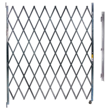 Single Folding Gate by Illinois Engineered Products – Steel, Gray, Model SSG685