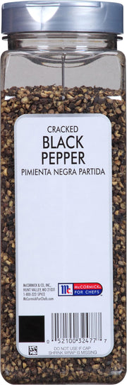 Cracked Black Pepper by McCormick Culinary – 16 Ounce (Pack of 1), Model 052100324777