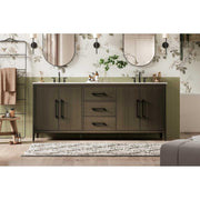 Mocha Brown Millie Bathroom Vanity by by Elegant Lighting – Solid wood and MDF, Mocha Brown, Model 5608093