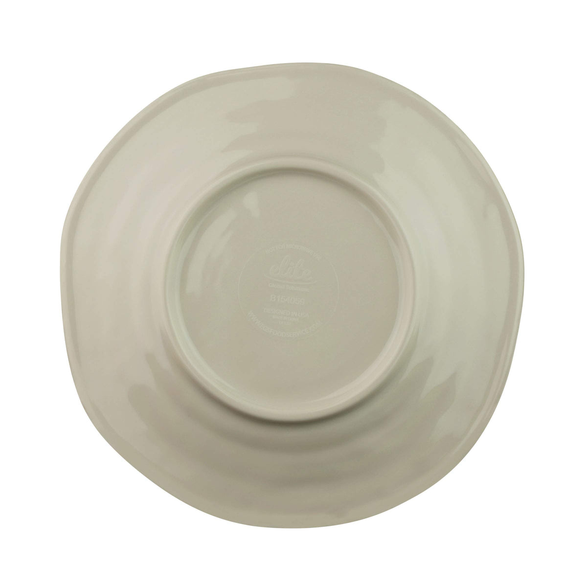 Irregular Round Plate by Elite Global Solutions – 11 3/4" dia., Melamine, Pack of 6, Model B120154-BCHD