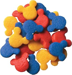 DecoPac Mickey Mouse Quins, Primary Colors, 3 Pounds, Red, Blue, Yellow