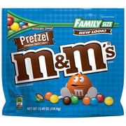 Pretzel Chocolate Candy Family Size by M&M's – 15.4 Ounce (Pack of 1), Multicolored, Model 10040000511394