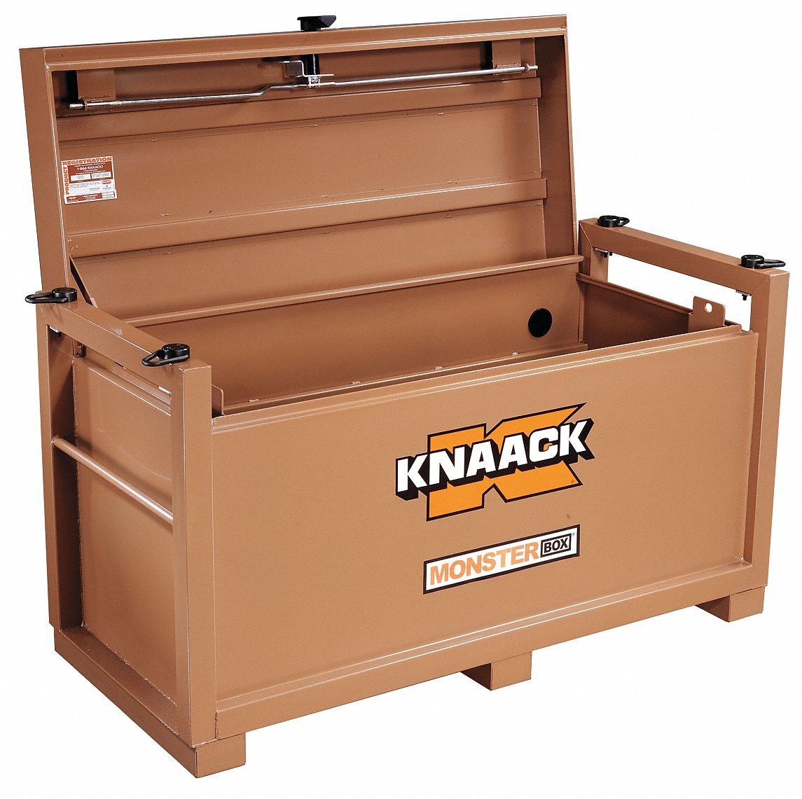 Monster Box Chest by KNAACK – 30"L x 66"W x 36"H, 31.0 quarts, Steel, Tan, Model 1010