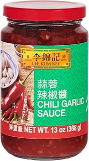 Lee Kum Kee Chili Garlic Sauce (13 oz - 12 Pack) Chili & Garlic Savory Hot Sauce, Perfect for Marinades, Dipping, Stir-Frying, Seafood, Vegetables, Fried Rice, and Noodles