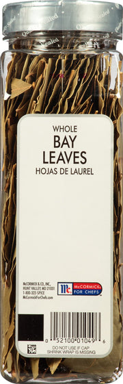 Whole Bay Leaves by McCormick Culinary – 2 Ounce (Pack of 1), Model 052100010496