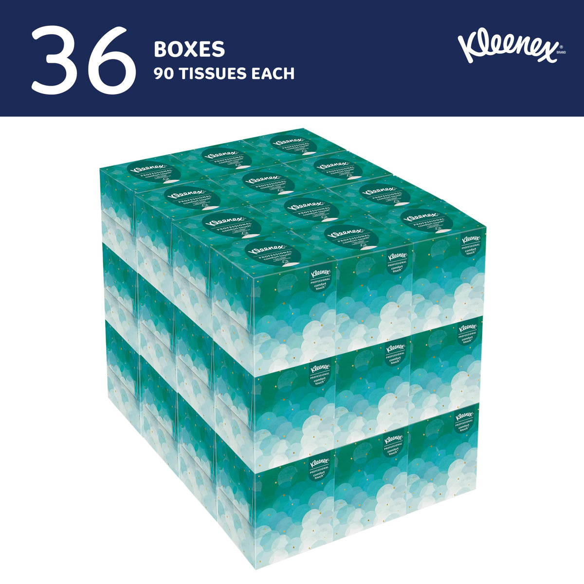 ® BOUTIQUE™ Box Tissue by Kleenex – 36 Count (Pack of 1), Paper, White, Pack of 36, Model 21270-CT