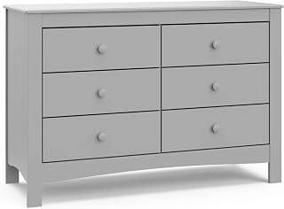 Graco Noah 6-Drawer Dresser, Pebble Gray