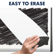 Magnetic Dry-Erase Boards With Adjustable Clips by Quartet – 11"W x 14"H, Fabric, Silver, Model ARC1411