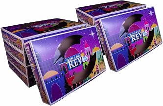 SOUTHERN CHAMPION TRAY SCT Rosca de Reyes Bakery Box (50 Pack), 21x13.5x3, Colorful Bakery Box with Window, 14 inch Cake Box, Dia de los Reyes Cake Packaging, Disposable, 2373