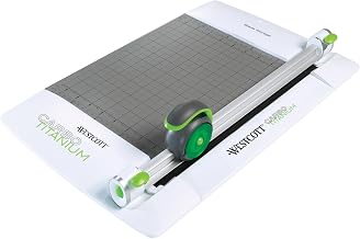 Westcott® CarboTitanium Rotary Trimmer, 12", White/Green