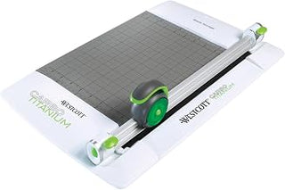 Westcott® CarboTitanium Rotary Trimmer, 12", White/Green