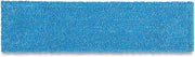 Rubbermaid Commercial Products 18 inch Adaptable Flat Mop Microfiber Pad, Blue, for Janitorial/Professional Cleaners and Light-Duty Cleaning/Mopping with Tab/Pocket Functions