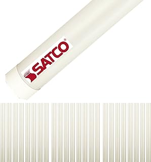Satco S49991 10 Watt 120-277 Volt 3 Foot LED T8 Linear Lighting; G13 Medium Bi Pin Base; 3500K; 1450 Lumens; Type A; Ballast Dependent, Dimmable (25 LED Light Bulbs)