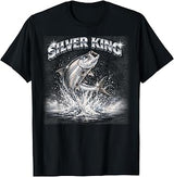 Silver King Retro Atlantic Tarpon Fishing Inshore Fisherman T-Shirt