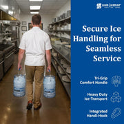 Ice Bucket by San Jamar – 1 Pack, 768.0 ounces, Polycarbonate, Blue, Model SI6000