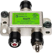 Directv [mrv] SWM 2 Way Splitter 2-2150 Mhz 1 Port Power Passing Weather Se [msplit2]