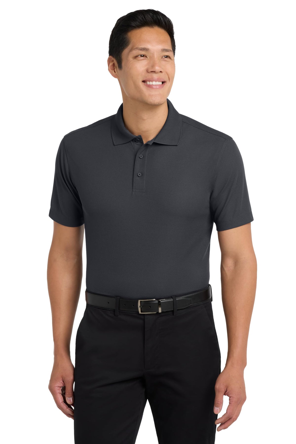 Unisex Dry Zone Grid Polo by Port Authority – X-Large, Polyester, Grey, Model SNM-985545