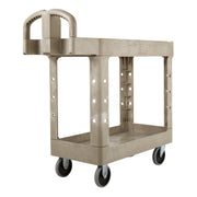 Rubbermaid Commercial Products Beige / Small / 2-Shelf Utility Carts