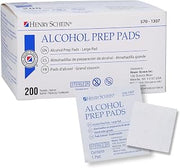 Henry Schein Large Prep Pads, 70% Isopropyl Alcohol, 2-ply, Sterile, 200Ct