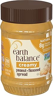 Earth Balance Creamy Peanut Butter and Flaxseed Spread, 16 oz.