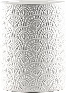 10 Strawberry Street Embossed Utensil Crock (Wren)