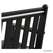 Vineyard 48" Bench by Polywood – 48", Plastic, Black, Model GNB48BL