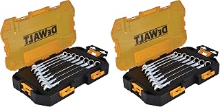 DEWALT Combination Wrench Set, Metric, 8-Piece (DWMT73810) (Pack of 2)