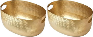 American Metalcraft Gold Hammered Aluminum Beverage Tub - 320-Ounce Capacity, Elegant Party Serving Solution for Drinks, Sodas, and Ales - Large Galvanized Tub for Buffets, Gatherings, & Events
