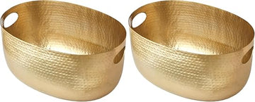 American Metalcraft Gold Hammered Aluminum Beverage Tub - 320-Ounce Capacity, Elegant Party Serving Solution for Drinks, Sodas, and Ales - Large Galvanized Tub for Buffets, Gatherings, & Events