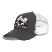 Embroidered Mudder Trucker Hat by The North Face – One Size, Polyester, Tnf White/Asphalt Grey/Bear Graphic, Model NF0A7WH3