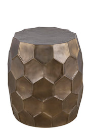 18" Vintage Styled Coffee Table by VUSVAB – Aluminum, Gold