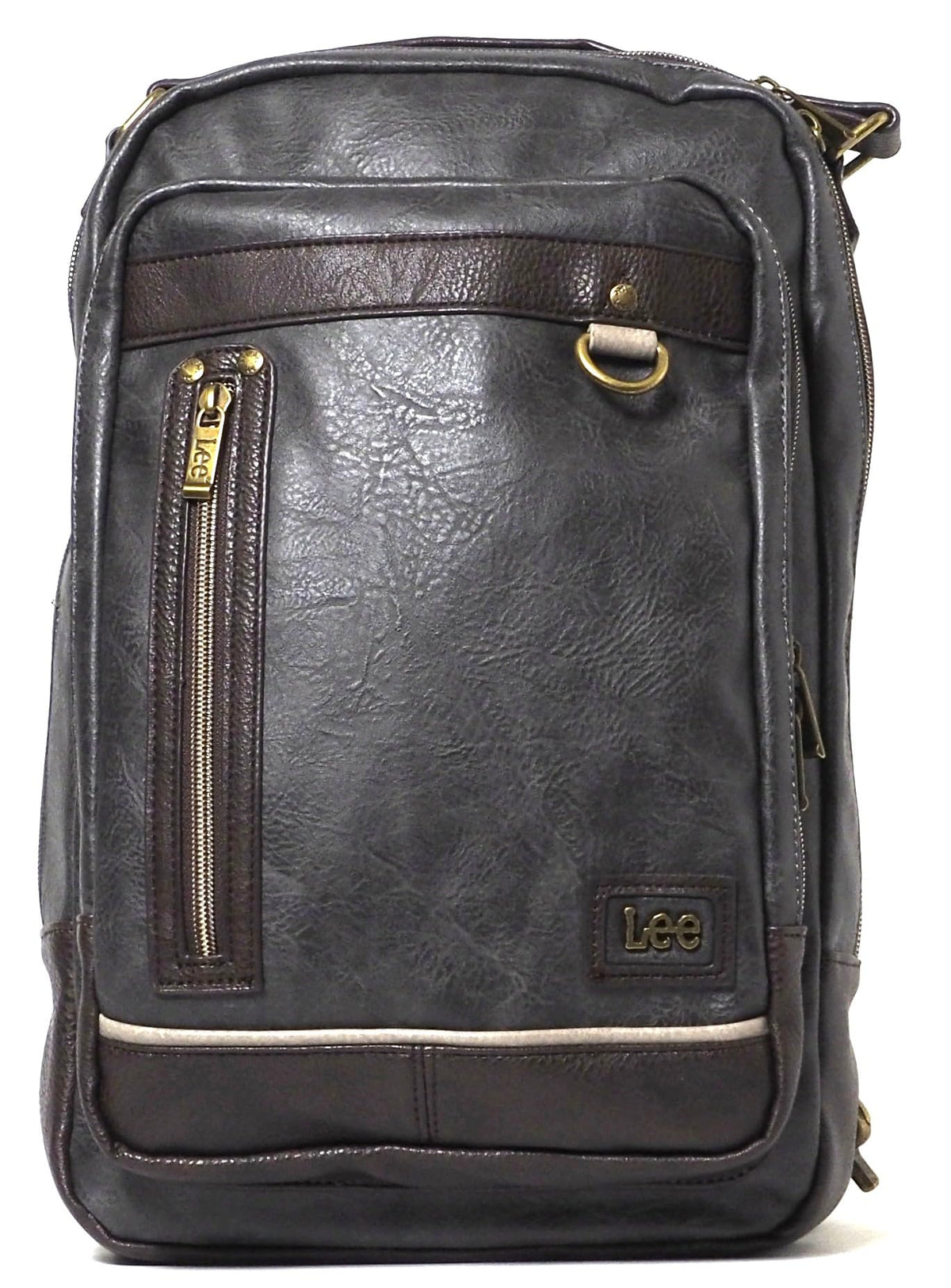 320-3151-11 Men's Body Bag by Lee – One Size, 5 liters, ポリウレタン, Gray, Model lee3151-zai-gray