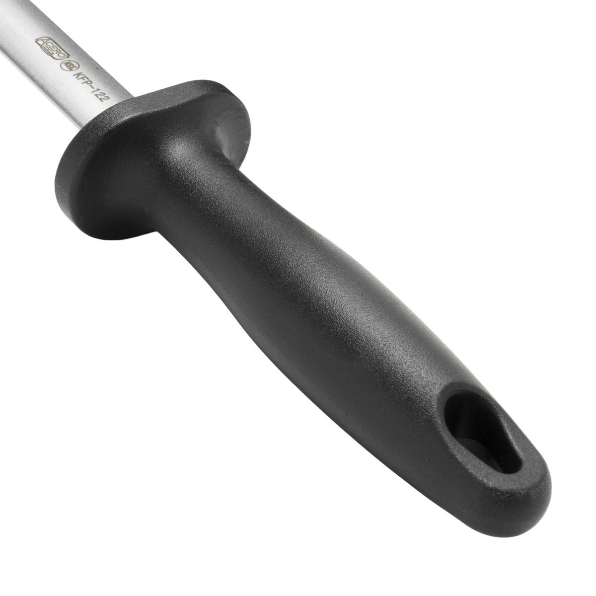 12" Oval Diamond Sharpening Steel by Winco – 12" / Oval, Steel, Metal