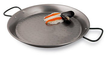 Virtus Spanish Paella Pan by PADERNO – 18 1/2in, 2 inches, Steel, Gray, Model A4172447
