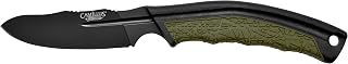 Camillus 7.75" Durable Rust&Corrosion-Resistant AUS-8 Japanese Steel Full Tang Construction Fixed Blade Hunting Knife with Protective Nylon Sheath
