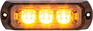 Buyers Products 8891400 3.5 in Amber LED Rectangular Strobe Light, 12-24V