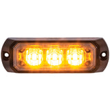 Buyers Products 3.5 in Amber LED Rectangular Strobe Light by Buyers Products Company – 3 x 5 x 4, Rubber, Amber, Model 8891400