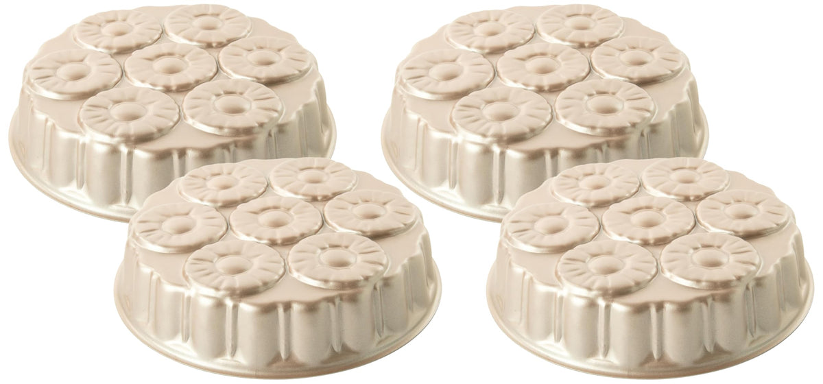 Nordic Ware 8 Cup (Pack of 4) / Golden Hour / 1 Specialty & Novelty Cake Pans