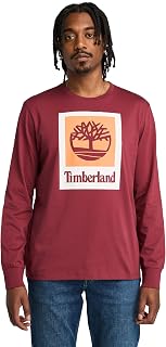 Timberland Men's Stack Logo Long Sleeve T-Shirt